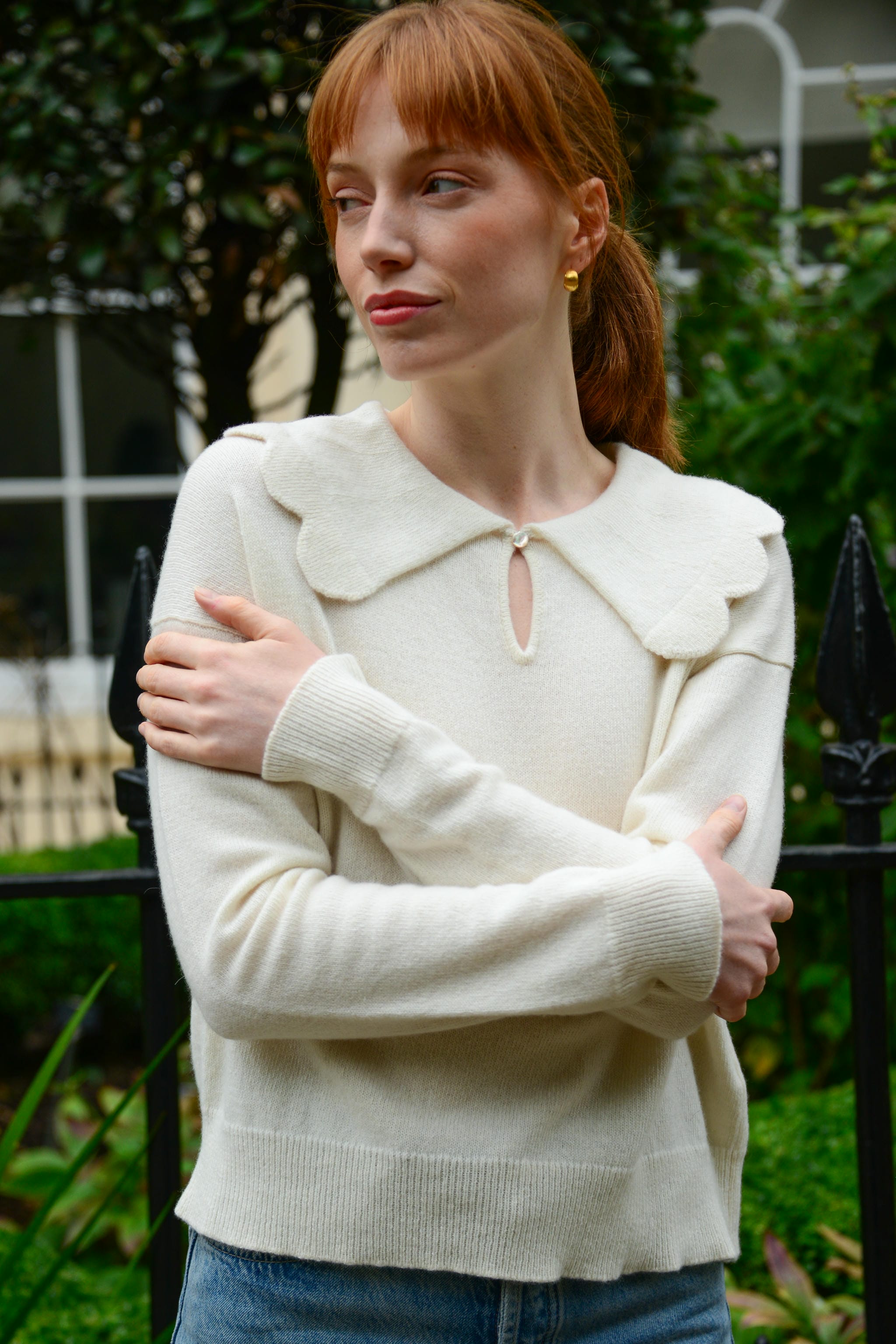 THE JAKOB HEIRLOOM JUMPER: Cream