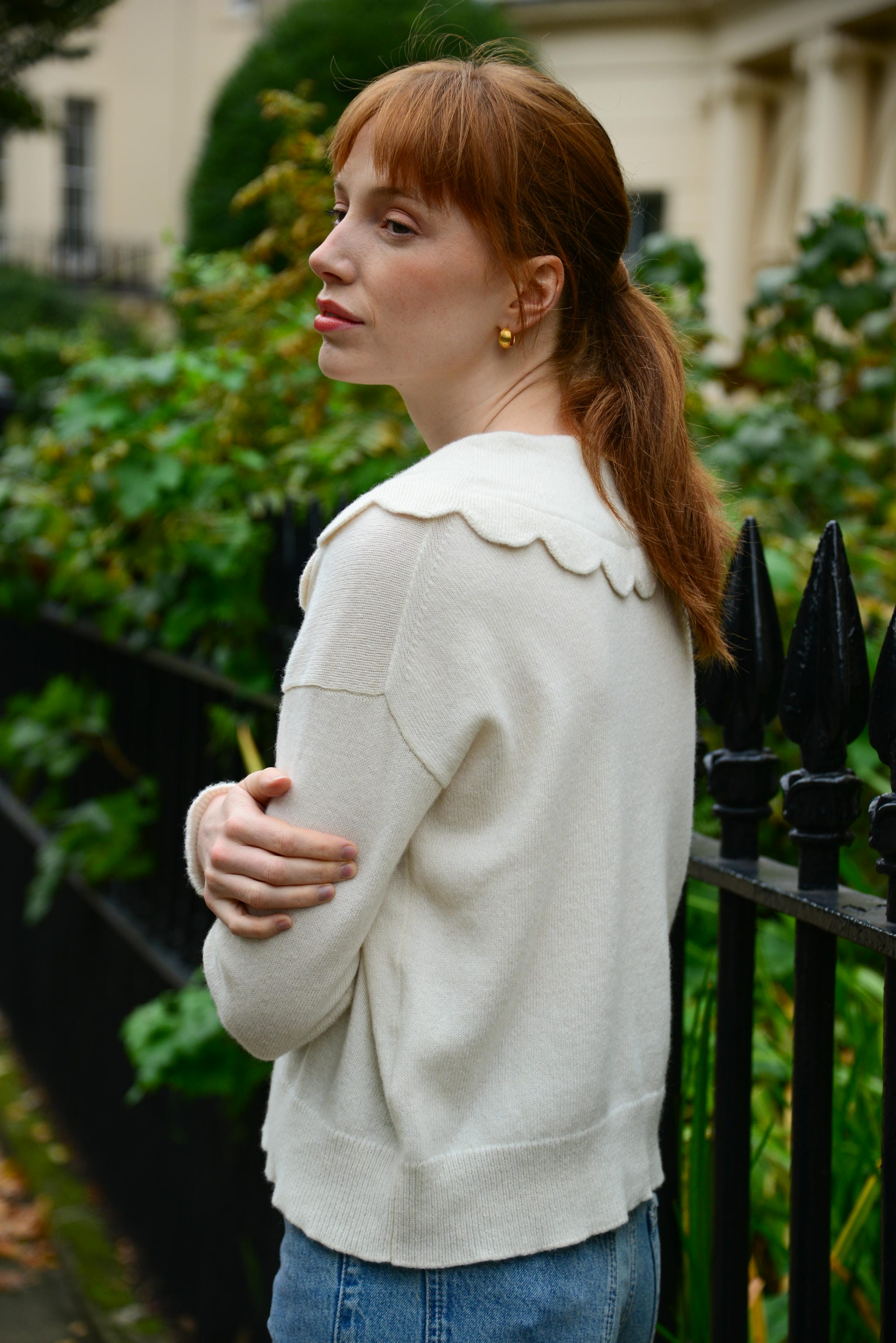 THE JAKOB HEIRLOOM JUMPER: Cream