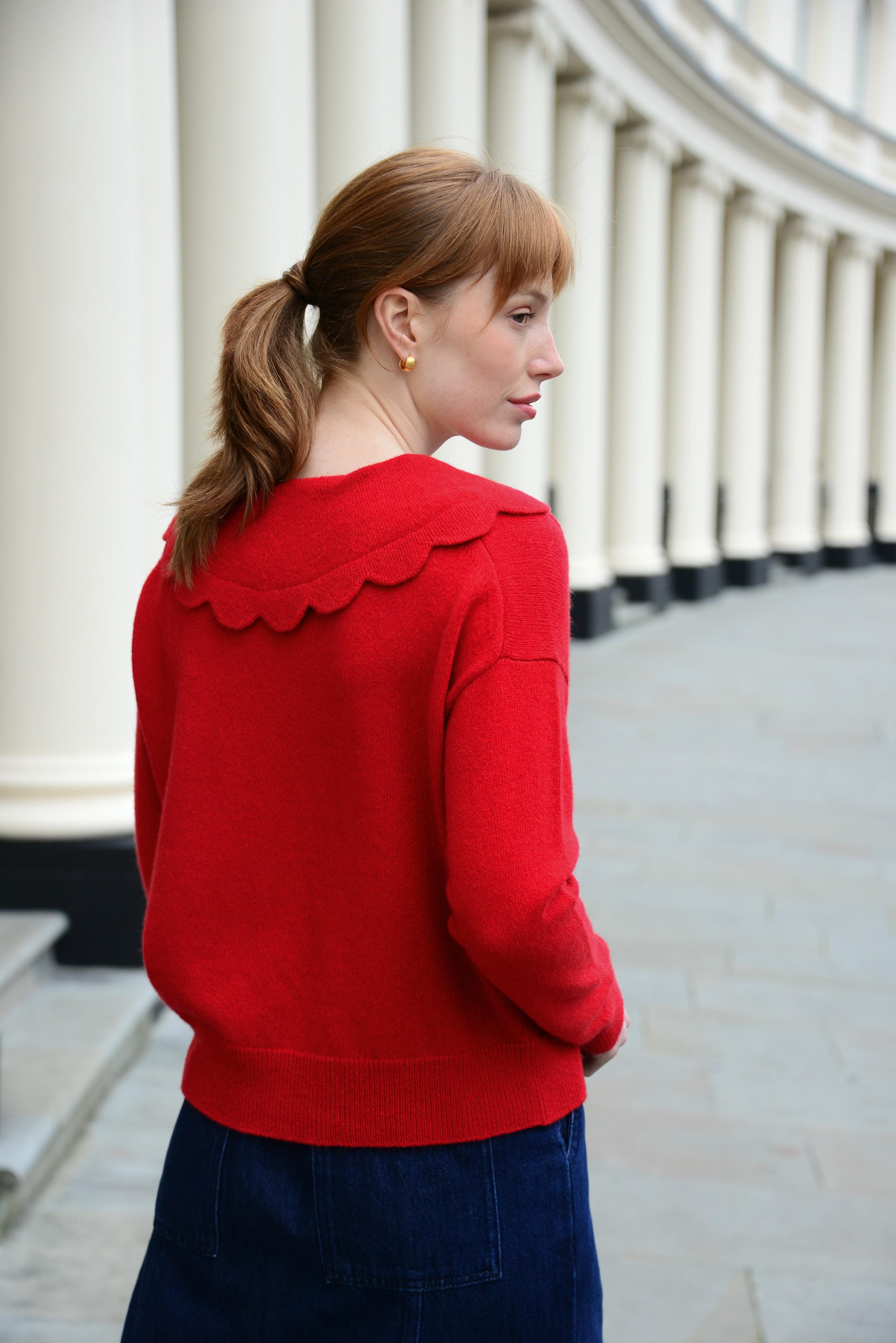 THE JAKOB HEIRLOOM JUMPER: Red