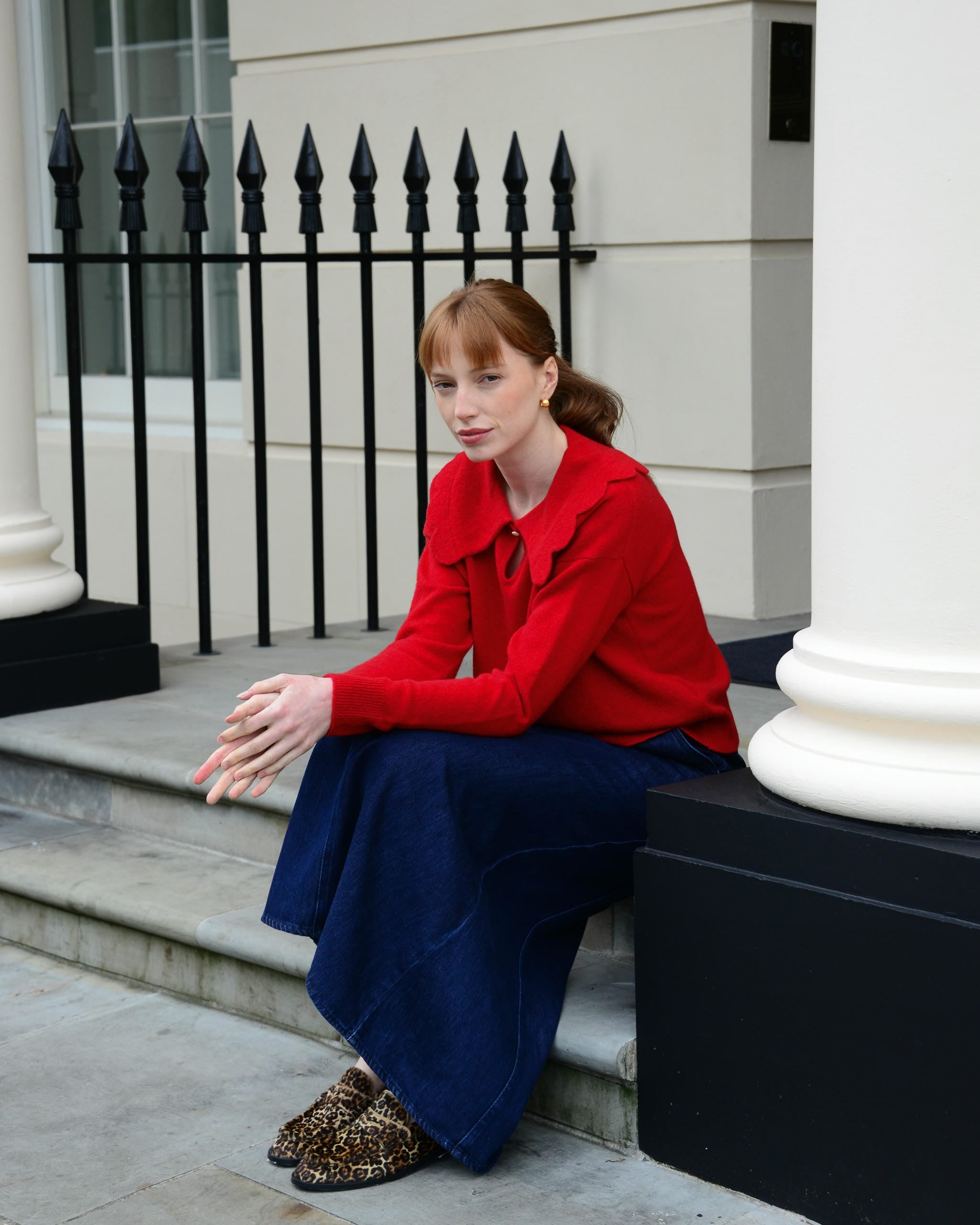 THE JAKOB HEIRLOOM JUMPER: Red