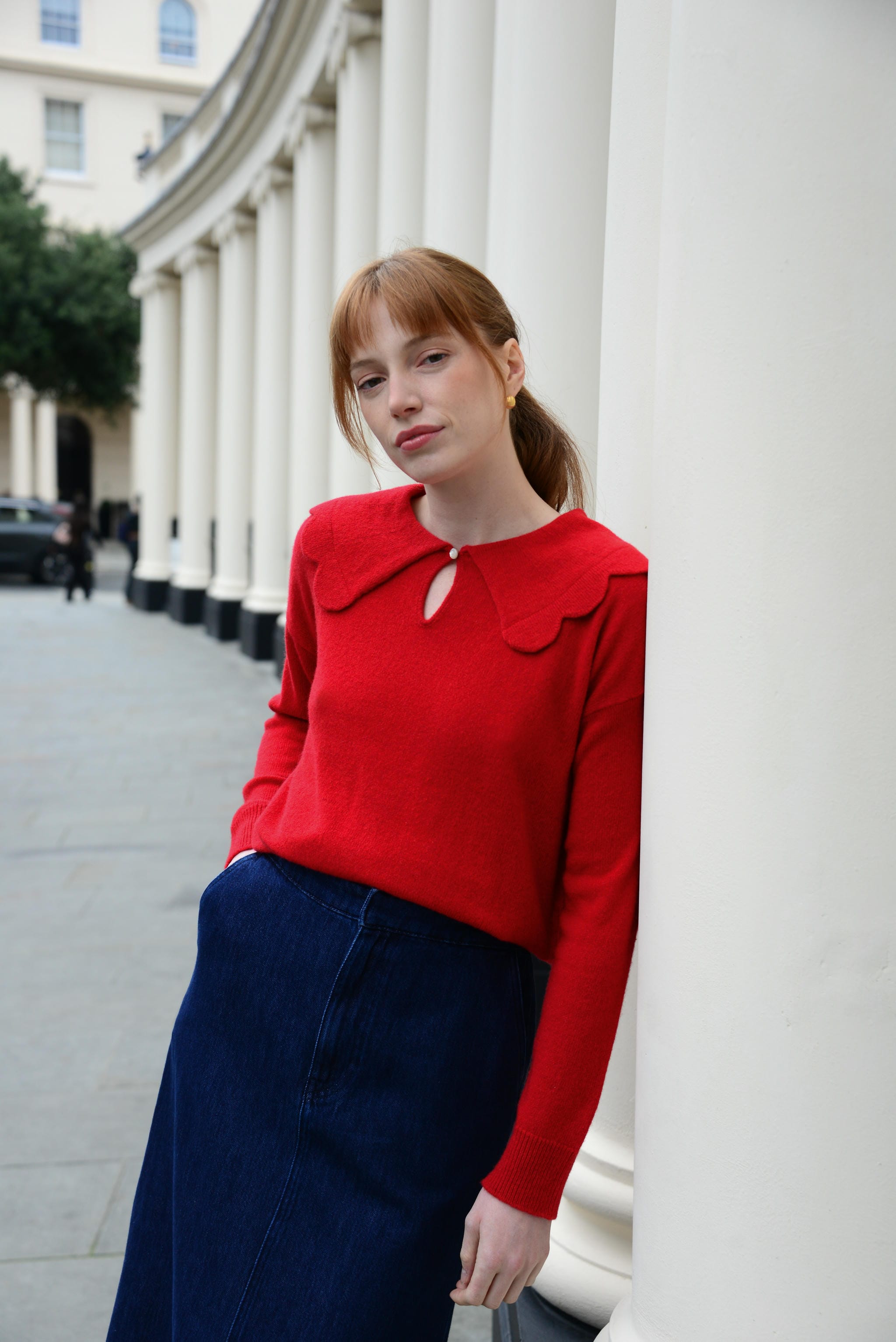 THE JAKOB HEIRLOOM JUMPER: Red