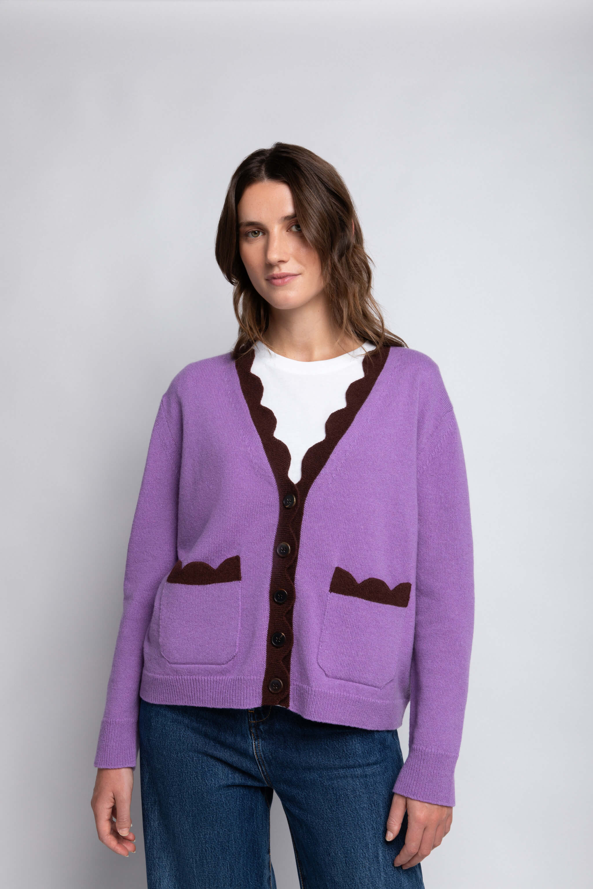 THE JAKOB HEIRLOOM CARDIGAN: LILA