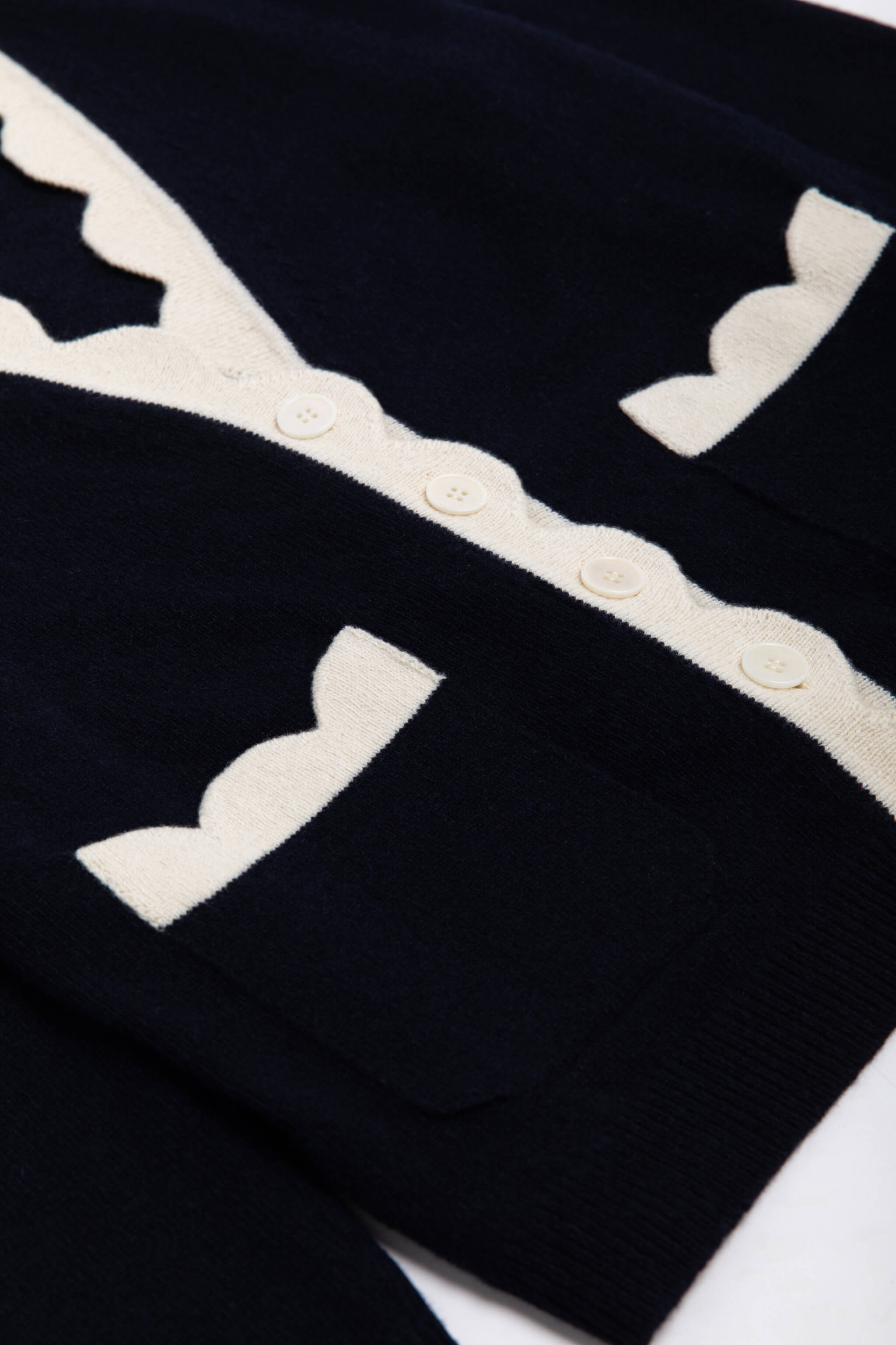 THE JAKOB HEIRLOOM CARDIGAN: NAVY